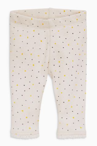 Navy Stripe, Pink And Spot Leggings Three Pack (0mths-2yrs)